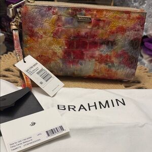Brahmin( limited edition)Daisy Candy Leather Handbag